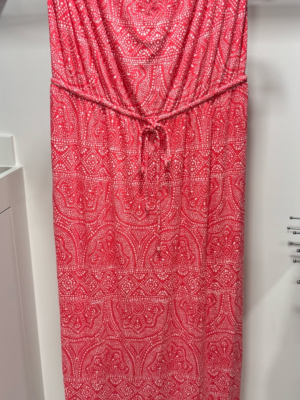 Old Navy Coral Patterned Maxi Dress NWT